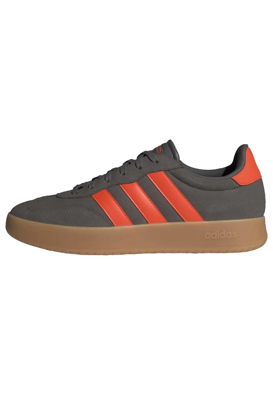 adidas Men's BARREDA Shoes, Charcoal/Impact Orange/Gum, 7.5 UK