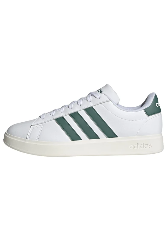 adidas Men's Grand Court 2.0 Shoes, FTWR White/Collegiate Green/core White, 10.5 UK