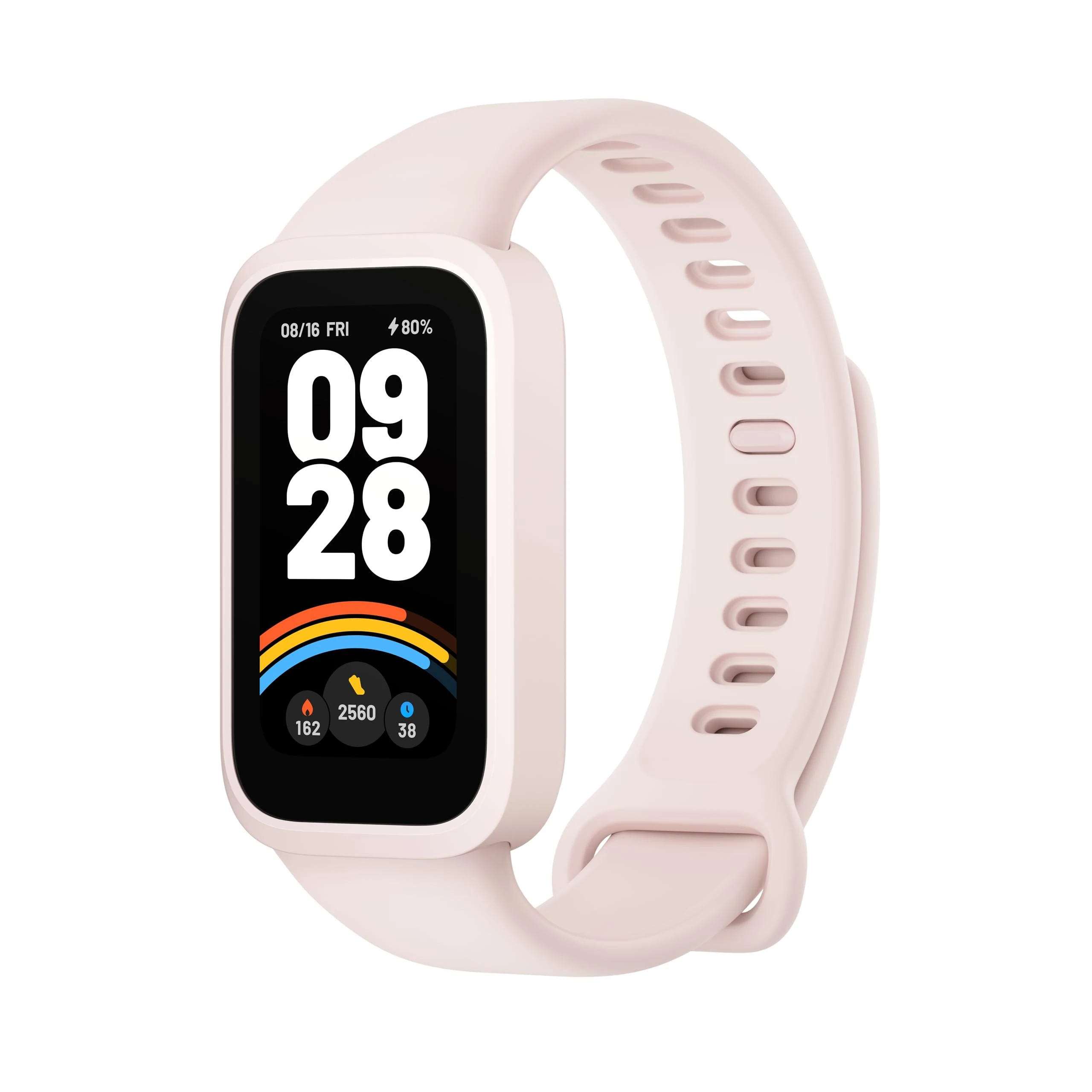 XIAOMI Smart Band 9 Active, Sports Fitness Tracker, 1.47'' TFT Display, 60Hz High Refresh Rate,18 Days Battery Life, Health Monitoring, 50 Sports Modes, 5ATM, Compatible With Android and IOS - Pink