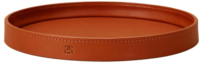 Paradise Row, Leather Trinket Tray, Whisky Tan - Image 1