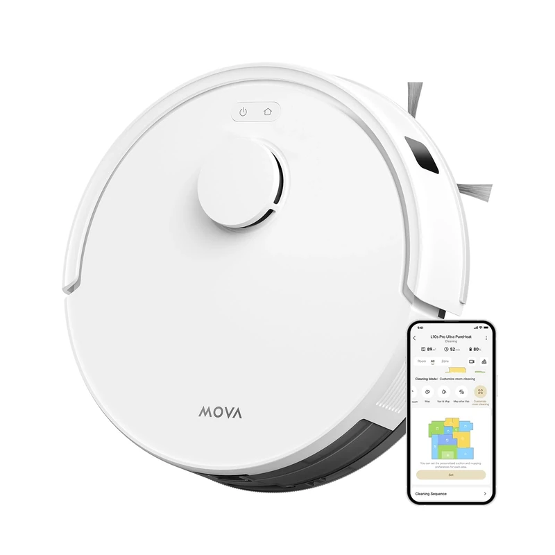 MOVA Dreame E20 Weiß Saugroboter mit Wischfunktion