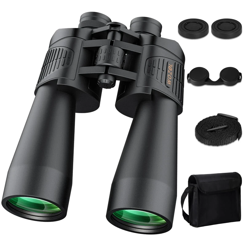 20x70 Binoculars for Adults High Powered - WOZEL HD Bird Binoculars with Clear Low Light Vision - Powerful Binocular for Bird Watching Hunting Travel Outdoor Hiking - Christmas Birthday Gifts for Men