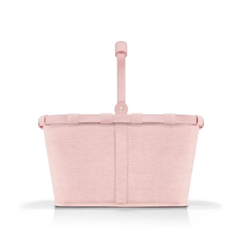 reisenthel Carrybag Sturdy Shopping Basket with Lots of Storage Space and Practical Inner Pocket - Elegant and Water-Repellent Design, Frame Twist Blush, 22 litres, carrybag Frame Twist Blush - Image 1