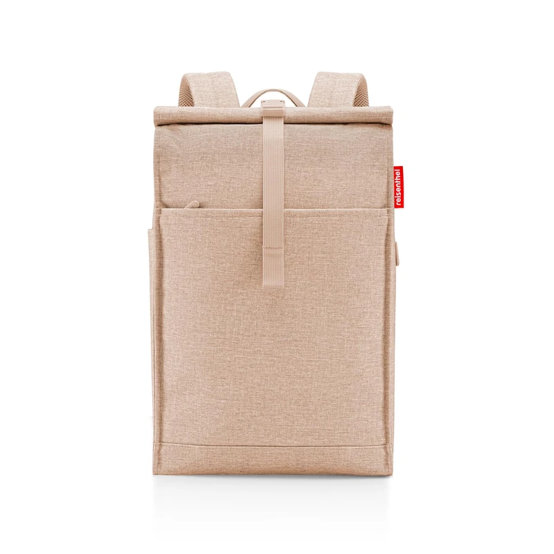 reisenthel Urban Rolltop Backpack - Slim, Pure, Urban and Stylish Backpack, Modern Design, Spacious Backpack for Leisure, Work and City Trip, Twist Coffee, Standard Size, Urban rolltop Twist Coffee
