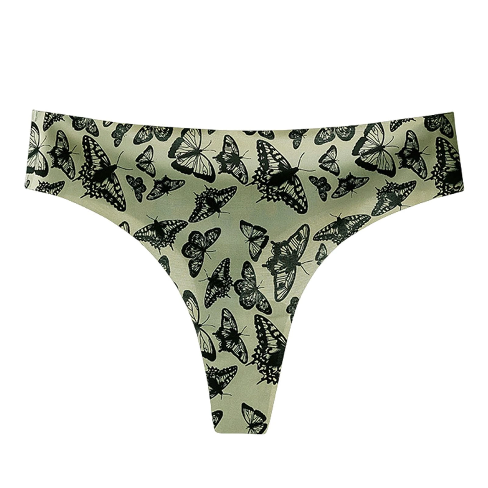 MYLLJBD Women'S Underwear Seamless Sports Fitness Underwear For Women Low Waist Breathable Invisible Women's Thong Underwear 5 Pack-blue 5pc-s