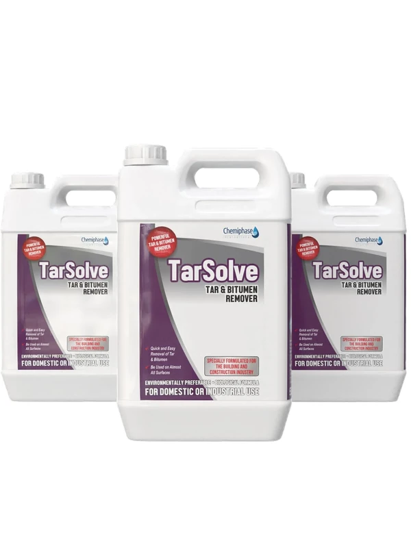 Tarsolve Bitumen Cleaner & Tar Remover – Heavy-Duty Asphalt, Tar & Glue Remover – Effective for Concrete, Stone, Metal & Equipment – Fast-Acting, Safe, Industrial-Grade Solution 4 x 5 Litres