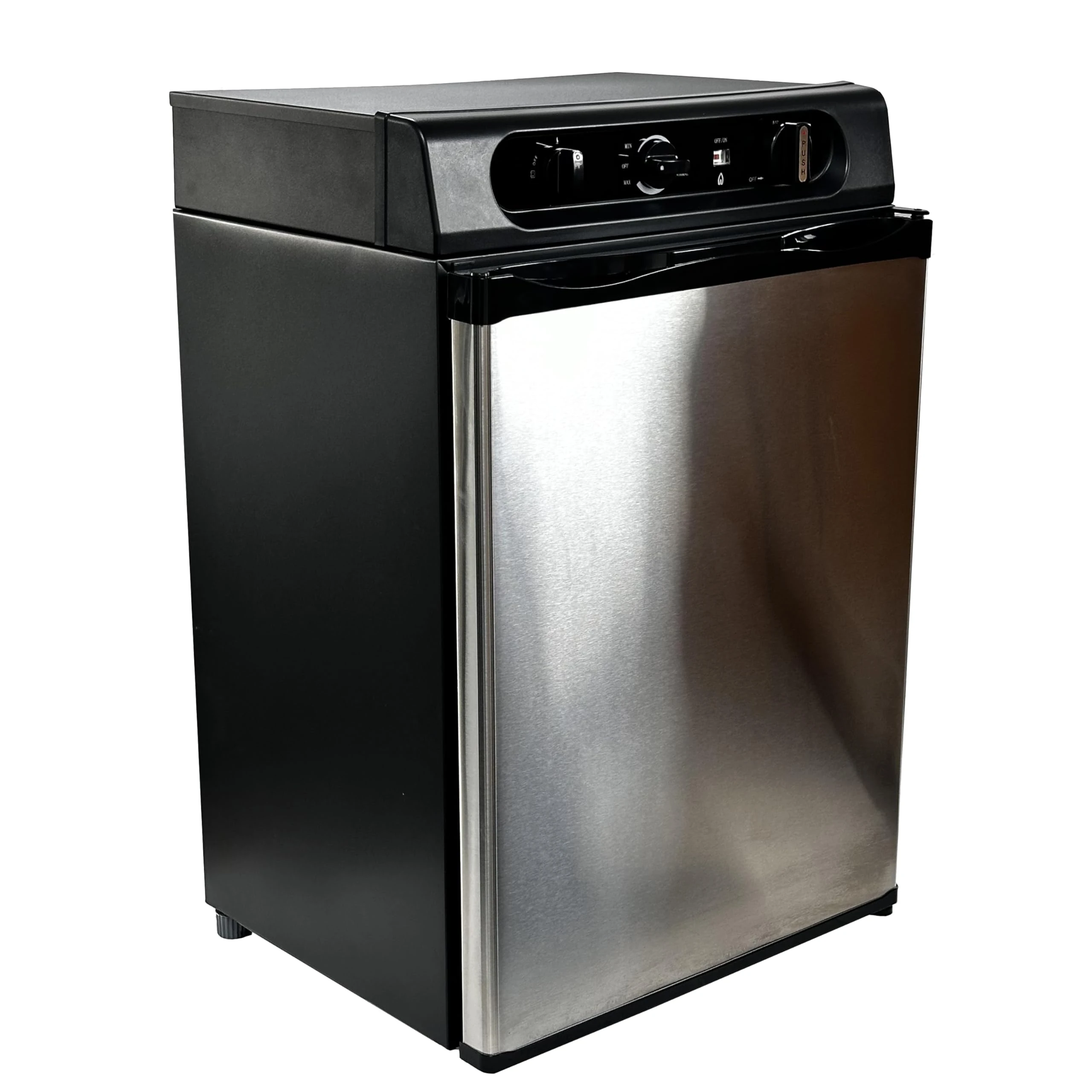 Shield Autocare © Cool Mate 3 Way Absorption Campervan & Caravan Fridge 12v / 240v / Gas Electric (Silver, 60 Litre)