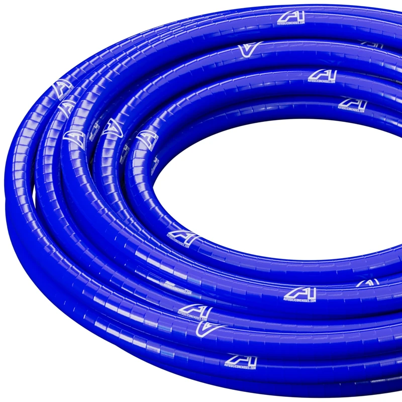 9.5mm (3/8") Internal Diameter Blue Continuous Silicone Radiator Vacuum Coolant Hose x 6 Metres Long