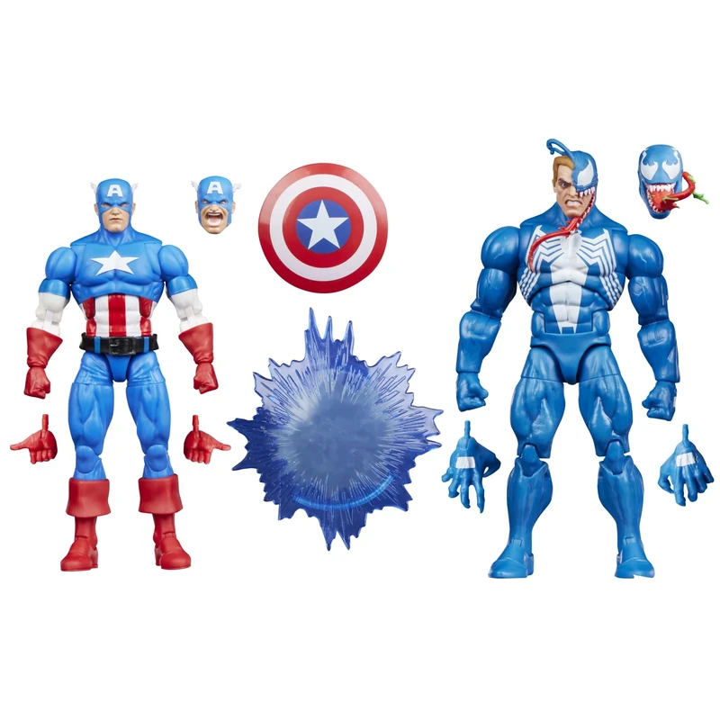 Marvel Legends Series Gamerverse Captain America vs Venom Action Figure Collectibles
