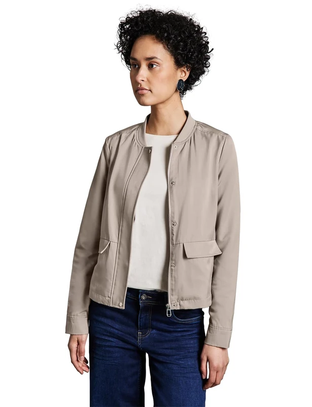 Street One Women's A212414 Satin Blouson, Breezy Beige, 18 - Image 1