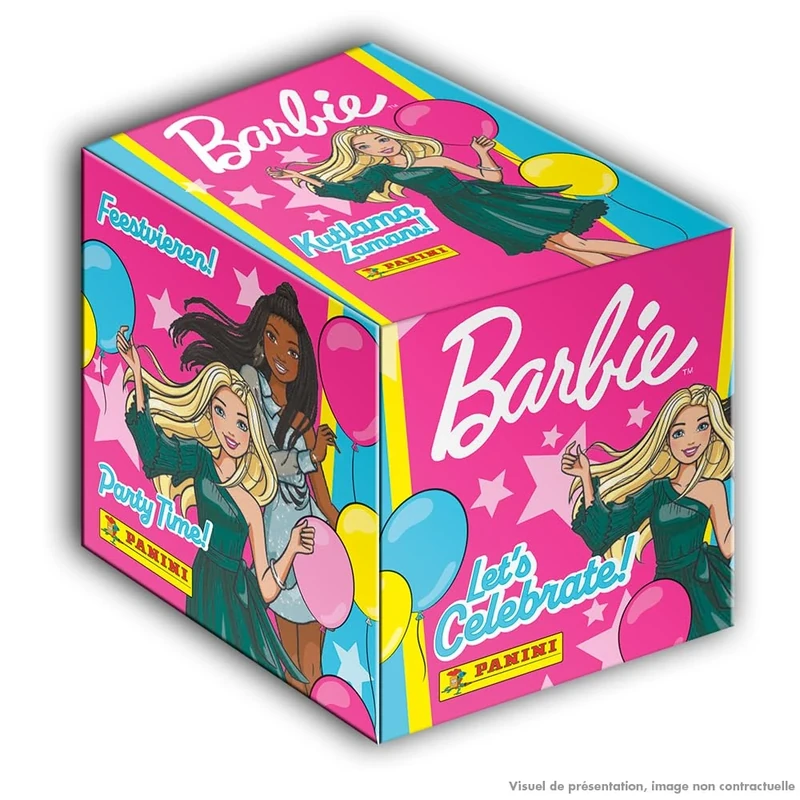 Panini Barbie 65EME Birthday Box of 36 Pouches, 004873BOX36F