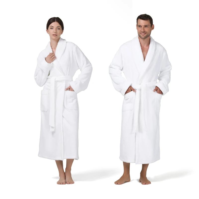 Möve Pure Luxury Shawl Collar Coat, Snow, XL