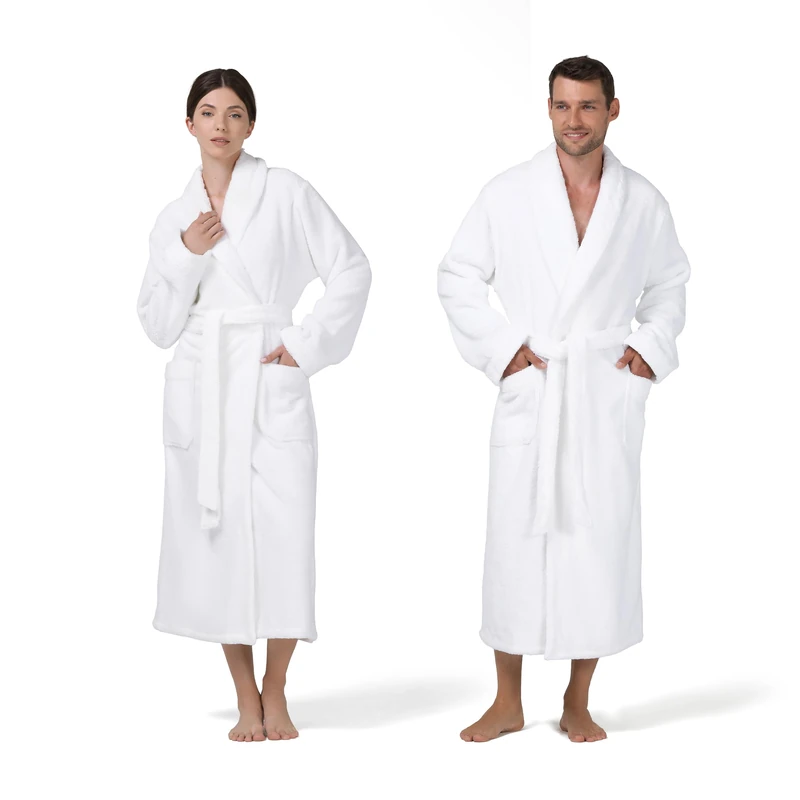 Möve Pure Luxury Shawl Collar Coat, Snow, M