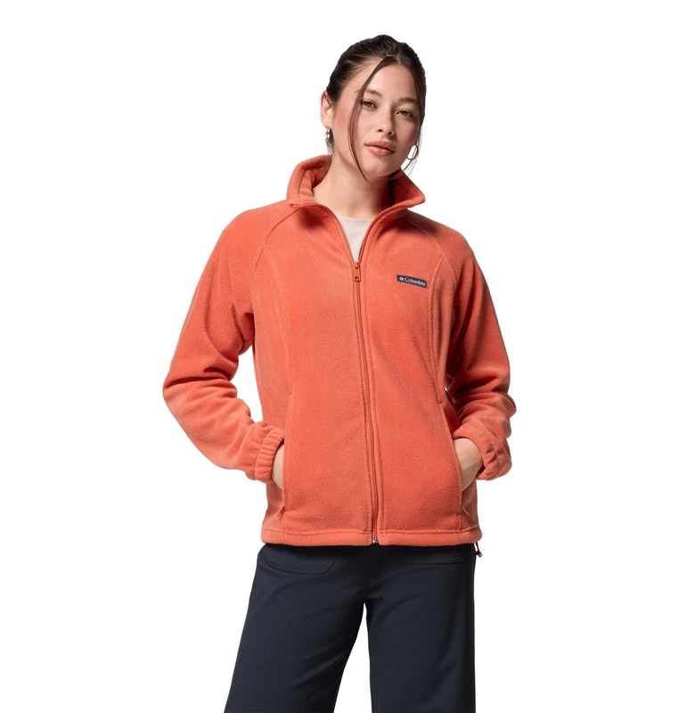 Columbia Women's Benton Springs Full Zip, Full Zip Fleece Jacket, Tuscan, S