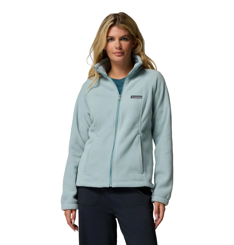 Columbia Womens Benton Springs Full Zip Fleece Jacket, Crushed Blue, Small - Image 1