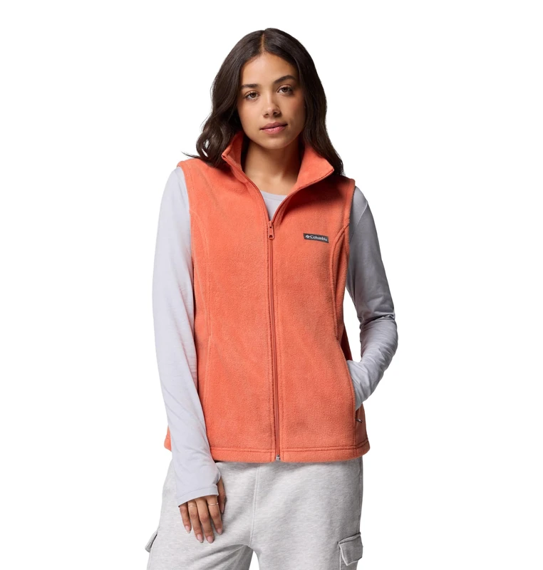Columbia Women's Benton Springs Full Zip, Full Zip Fleece Jacket, Tuscan, L