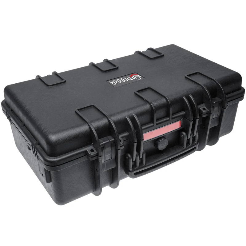 Waterproof Hard Compact Camera Case Portable Carry Lock Storage Box Protective Storage Carrying Case inc P&P Foam | 55.0 x 34.0 x 20.0 cm (23.74l), Black