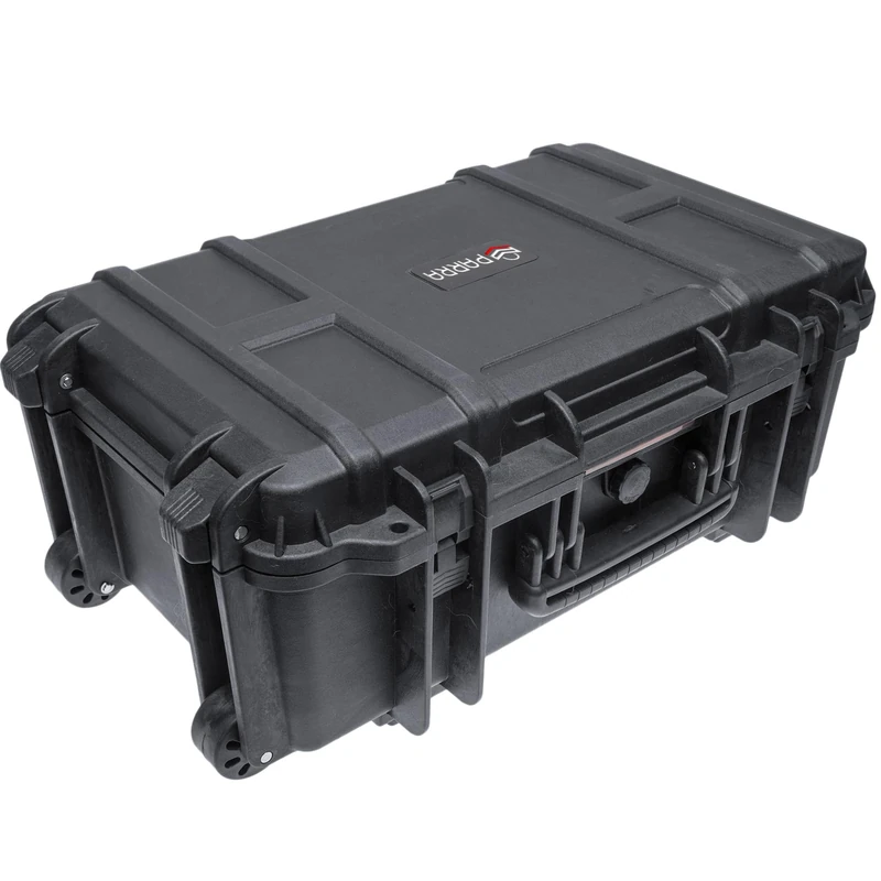 Waterproof Hard Compact Camera Case Portable Carry Lock Storage Box Protective Storage Carrying Case inc P&P Foam | 54.5 x 32.4 x 21.5 cm (32.86l), Black