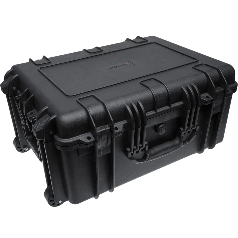 Waterproof Hard Compact Camera Case Portable Carry Lock Storage Box Protective Storage Carrying Case inc P&P Foam | 61.0 x 47.2 x 28.5 cm (54.51l)