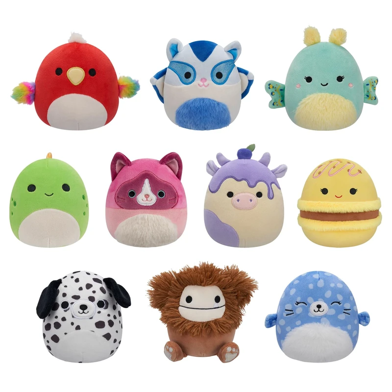 Squishmallows Original 10-Pack – Official Jazwares Plush (Little) (Amazon Exclusive) - Including 10 5-inch plush