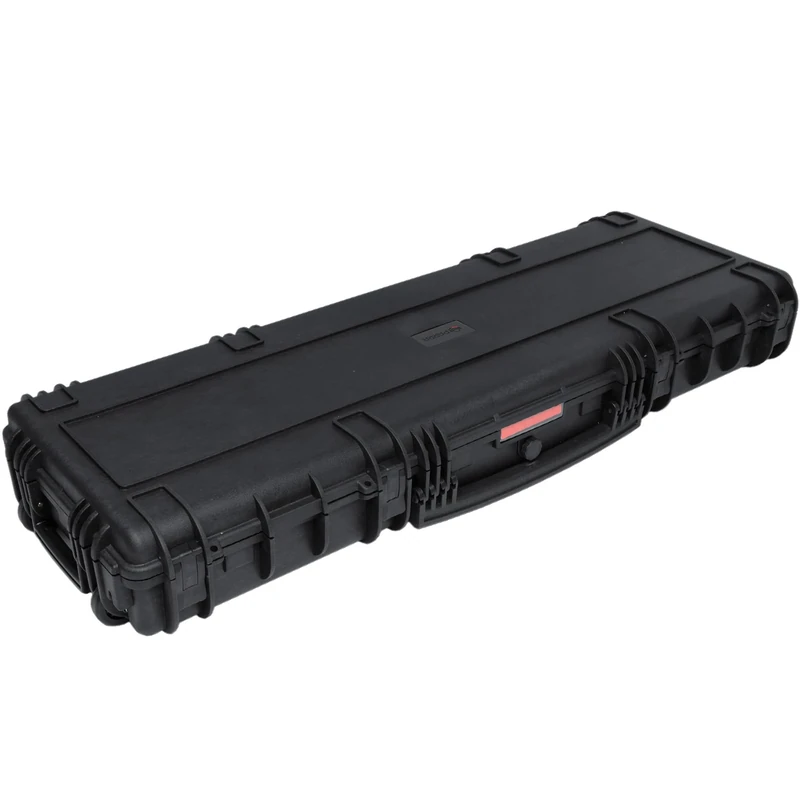 Waterproof Hard Compact Camera Case Portable Carry Lock Storage Box Protective Storage Carrying Case inc P&P Foam | 118.9 x 40.5 x 16.0 cm (53.13l), Black