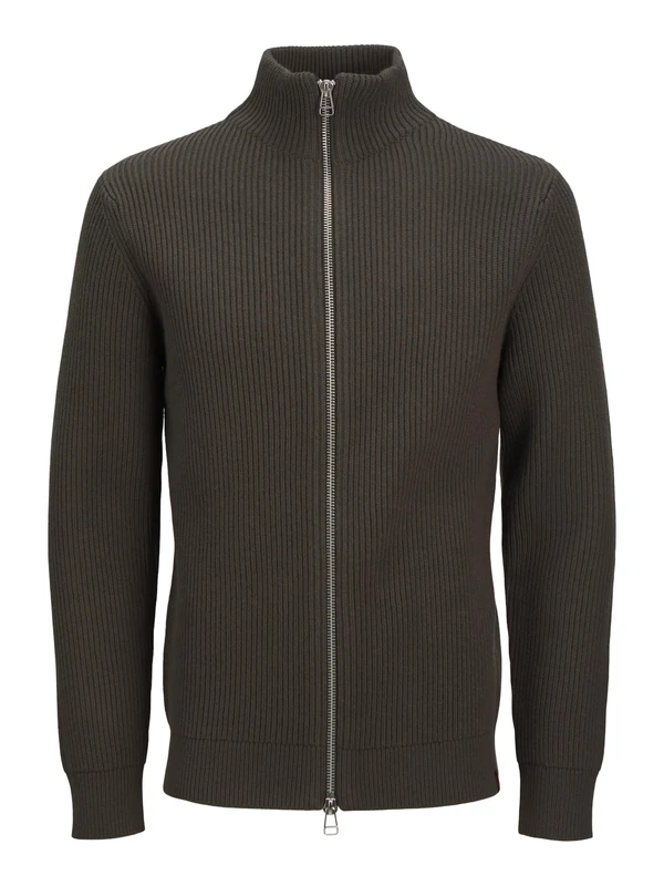 JACK & JONES Male Cardigan RDD Plain Cardigan, Peat, M