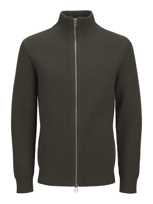 JACK & JONES Male Cardigan RDD Plain Cardigan, Peat, XXL