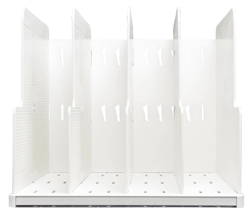EXACOMPTA - Ref 390013D - MODULOTOP vertical file with 5 dividers Autentik - For sorting mail or A4+ documents - Dimensions: Depth 30 x width 28.8 x height 25.5 cm - White