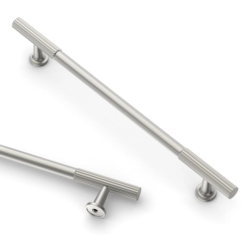Asidrama 10 Pack 10 Inch(254mm) Brushed Satin Nickel Cabinet pulls Kitchen Cabinet Handles, Cabinet Pulls Kitchen Cabinet Hardware for Cupboard Drawer Pulls