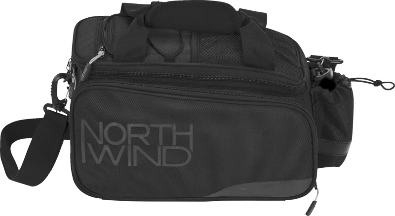 NORTHWIND Smartbag Touring One4All (Pannier Rack Bag with Plenty of Storage Space, Flexible mounting Options, Bottle Holder, Removable Shoulder Strap, fold-Out Side Pockets)