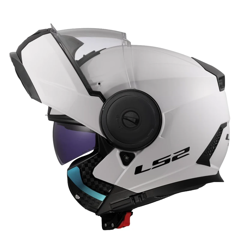 LS2 FF902 - Motocycle Helmet - Modular Flip Up Full Face - SCOPE II - SOLID GLOSS WHITE - 3XL