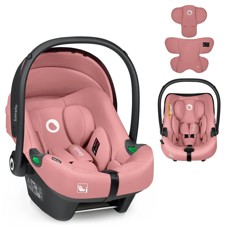 LIONELO Baby Car Seat Astrid I-Size for Toddler 40–87 cm (0–15 Months), Universal Fit, Rear-Facing Option, Lightweight 4 kg, SideProtect, Memory Foam Headrest, 3-Point Harness, Latest norm R129