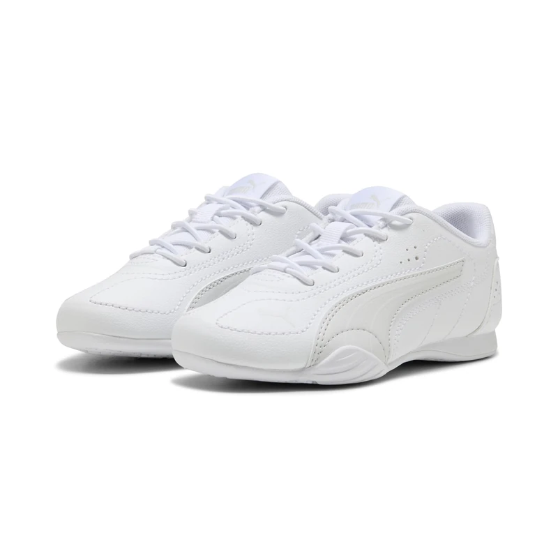 PUMA Catch Kids Sneaker for Kids, White (White x Feather Gray), 13 UK - Image 1