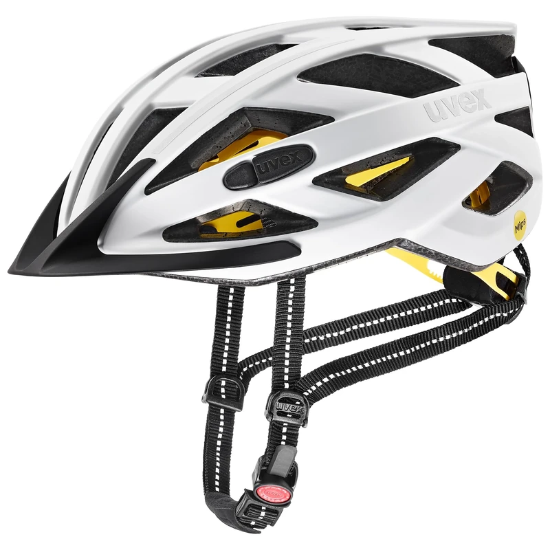 uvex City i-vo MIPS - Lightweight City Bike Helmet for Men & Women - MIPS System - incl. LED Light - all White Matt - 56-60 cm