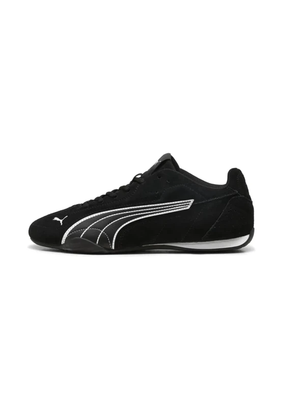 PUMA Catch Suede Sneaker for Adults, Black (Black x White), 8.5 UK
