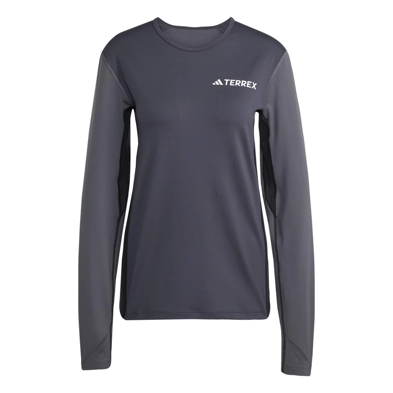 adidas Women's Multi Synthetic Base Layer Long Sleeve, Carbon/Grey Six, M