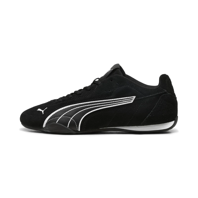 PUMA Catch Suede Sneaker - Black x White - Men's Size 8 UK