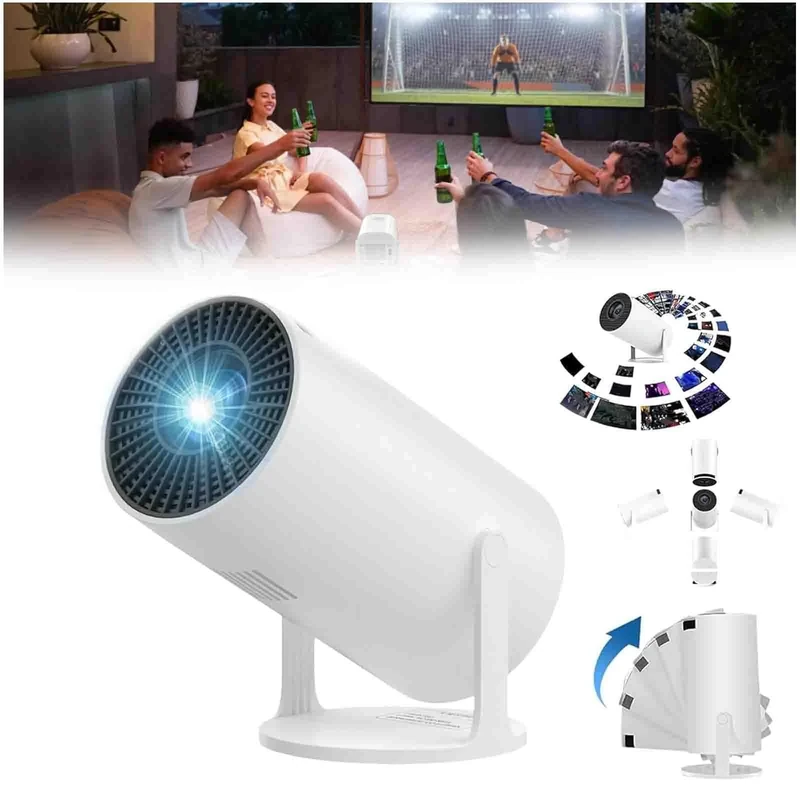 Cosy Projector,Cosy Cove Projector,Cosy Cove Mini Projector,Cosy cove - Mini Spotlight Projector,Cinemaster Pro - 4k Smart Movie Projector,Projector Keystone Correction,Auto Keystone, Premium Sound - Image 1