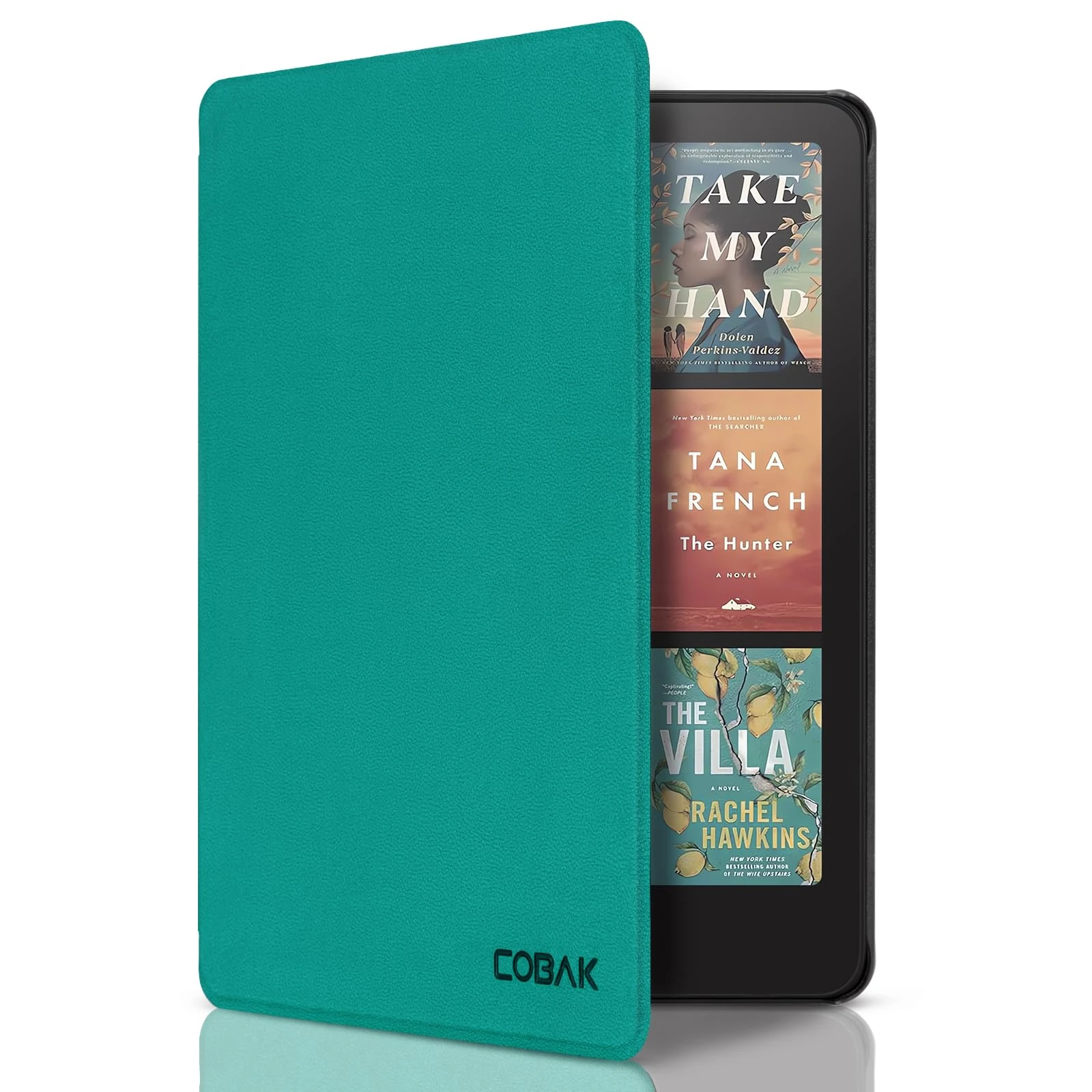 CoBak Case for All-New 7" Kindle Paperwhite(12th generation–2024)/Colorsoft Signature Edition(1st gen–2024)/Signature Edition(12th gen–2024) - PU Leather Cover with Auto Sleep/Wake, Jade