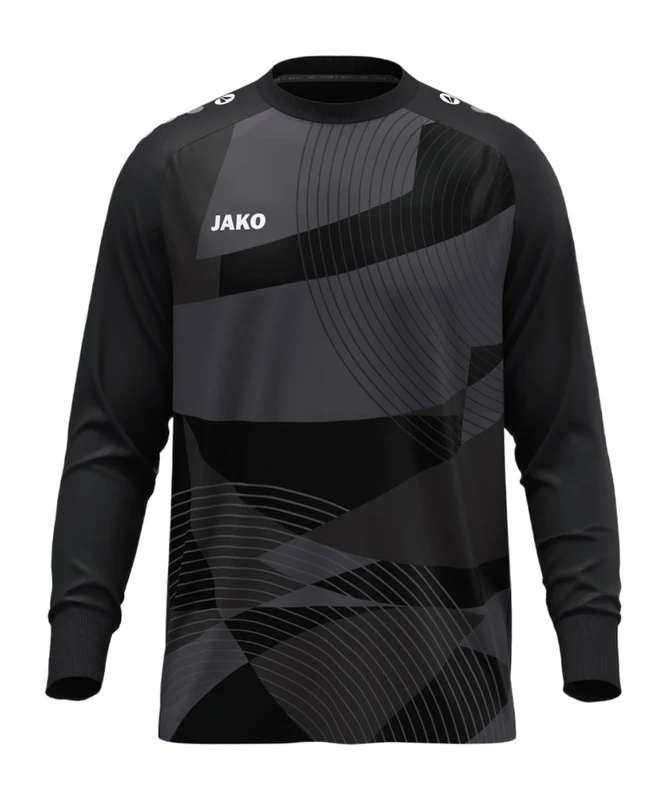 JAKO Unisex River Goalkeeper Jersey, Black, XXL - Image 1