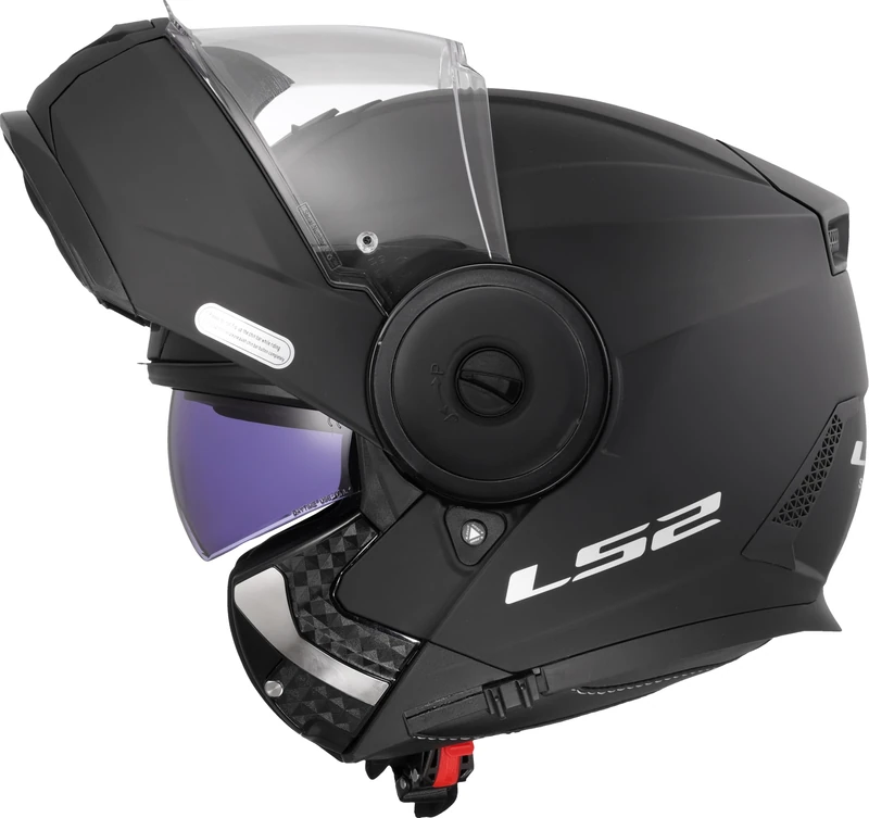 LS2 FF902 - Motocycle Helmet - Modular Flip Up Full Face - SCOPE II - MATT BLACK - XS