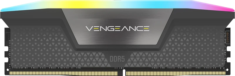 CORSAIR VENGEANCE RGB DDR5 RAM 16GB (1x16GB) Up to 5600MHz CL40-40-40-77 1.25V AMD EXPO Intel XMP 3.0 Desktop Computer Memory – Grey (CMH16GX5M1B5600Z40)