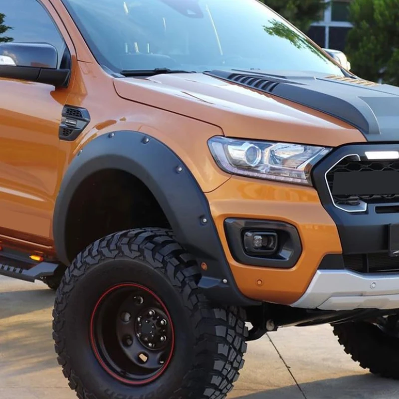 Oneway Set Fender Flares compatible with Ford Ranger T8 2019-2022 - Matt black