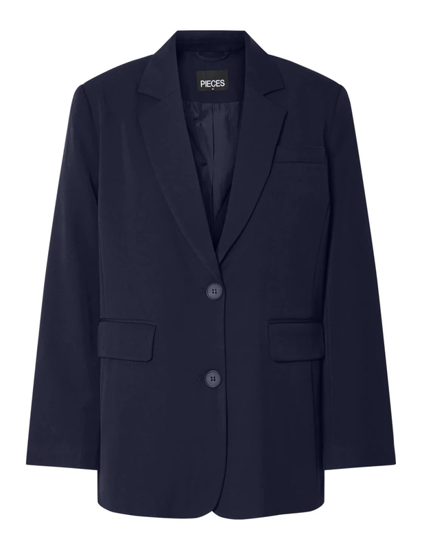 PIECES Pckamil LS Loose Blazer Noos Bc, Maritime Blue, S