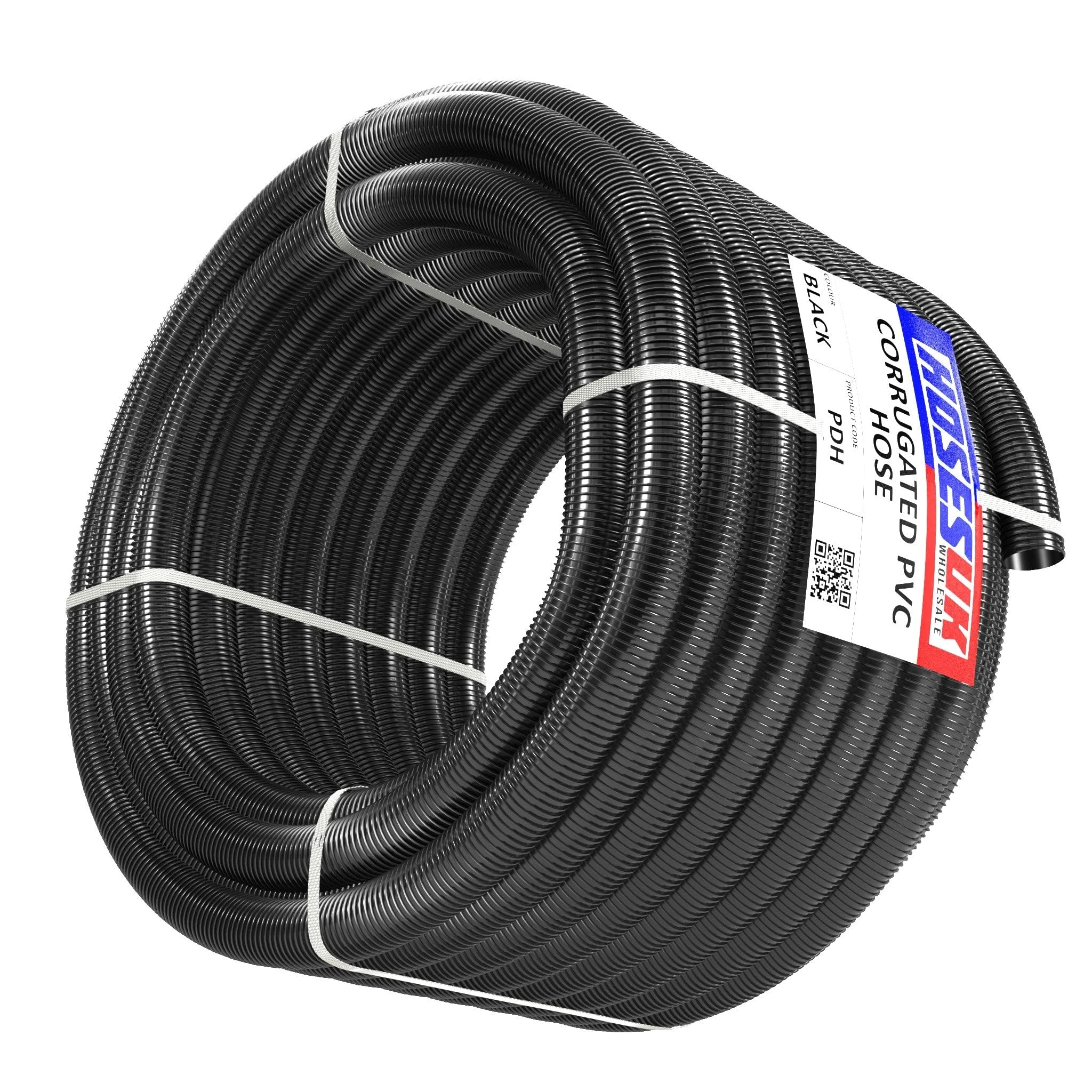 25mm - 3m Corrugated Flexible Pond Hose Garden Tube Hose Pipe Hosing for Pond Fountain Pump