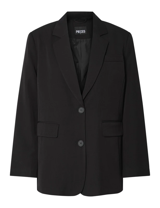 PIECES Pckamil LS Loose Blazer Noos Bc, Black, M