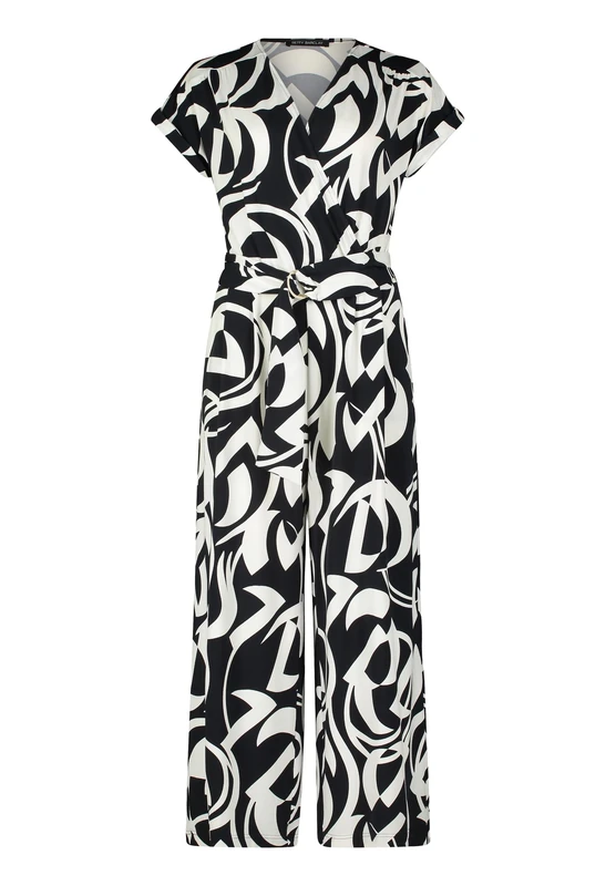 Betty Barclay Women's Jumpsuit with Pockets, dark blue/white, 38W
