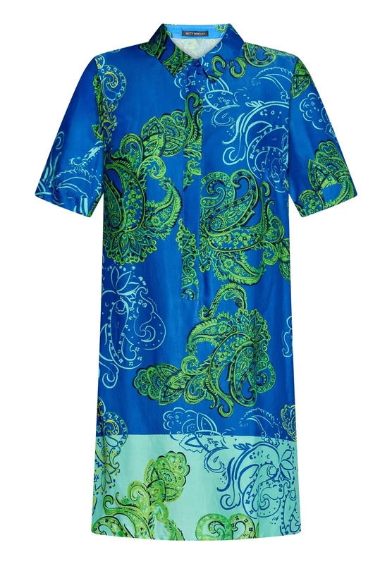 Betty Barclay Women's Helen Dress, Green/Blue, 20