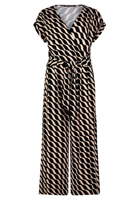 Betty Barclay Women's Jumpsuit, Black/Beige, 16