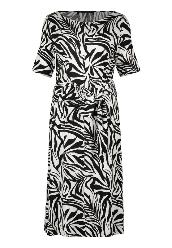Betty Barclay Women's Summer Dress, Black/Cream, 14